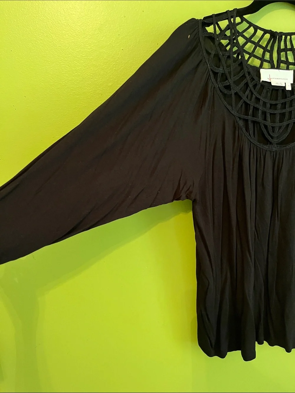 NWOT Anthropologie Graciela Top Black